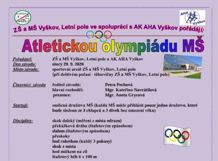 Atletická olympiáda MŠ
